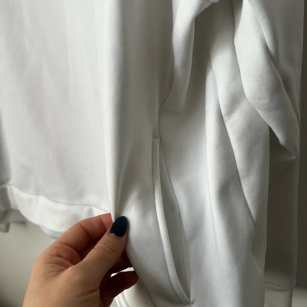 Nike White Fleece Pullover